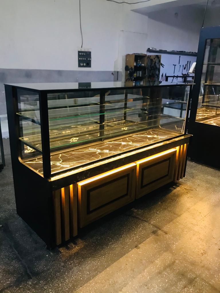 2 Metre yaş pasta teşhiri vitrin dolabı