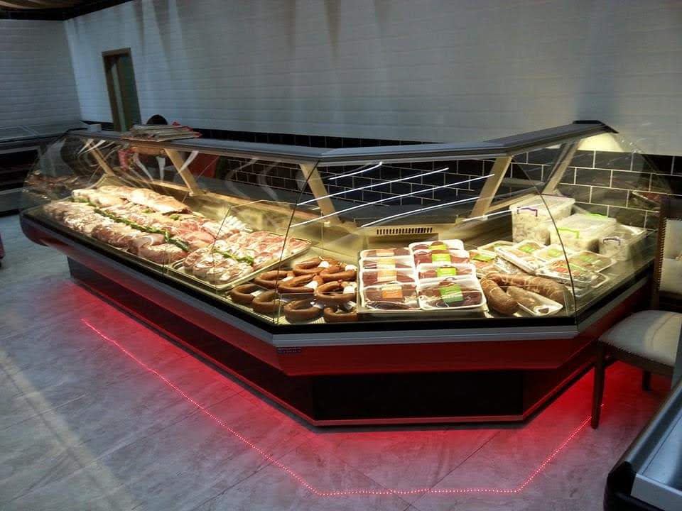  5 Metre Reyon şarküteri dolabı bombe camlı 